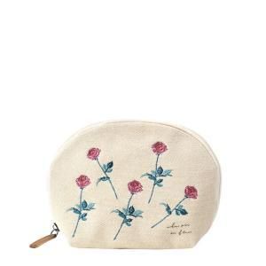 3営業日で発送 ケー イー アイ ito＆ 刺繍シェルポーチ ローズ IT007-1 入数 10