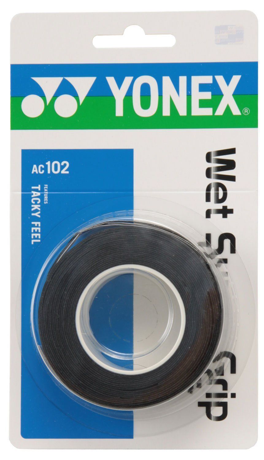 YONEX 極薄テニスグリップテープ黒2本