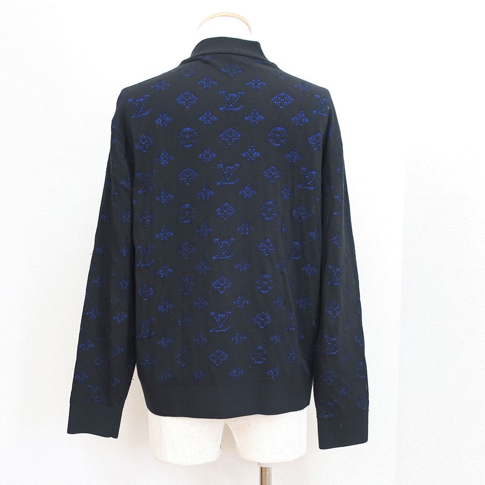 LOUIS VUITTON ルイヴィトン　ドロップニードル モノグラム ブルゾン 天白】【LOUIS VUITTON】ルイヴィトン ジップニット ドロップ