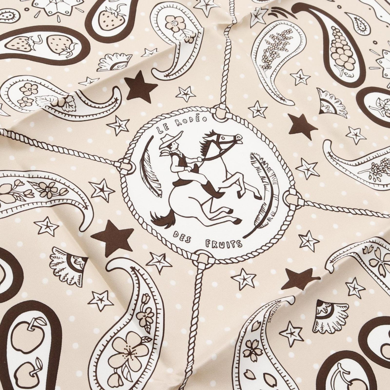 新品 エルメス バンダナ55Le Rodéo des Fruits Le Rodeo des