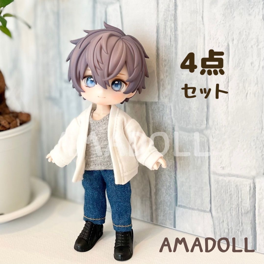 セリアドールヘッド＋オビツ11ボディ：男の子ドール 全身セット 楽天