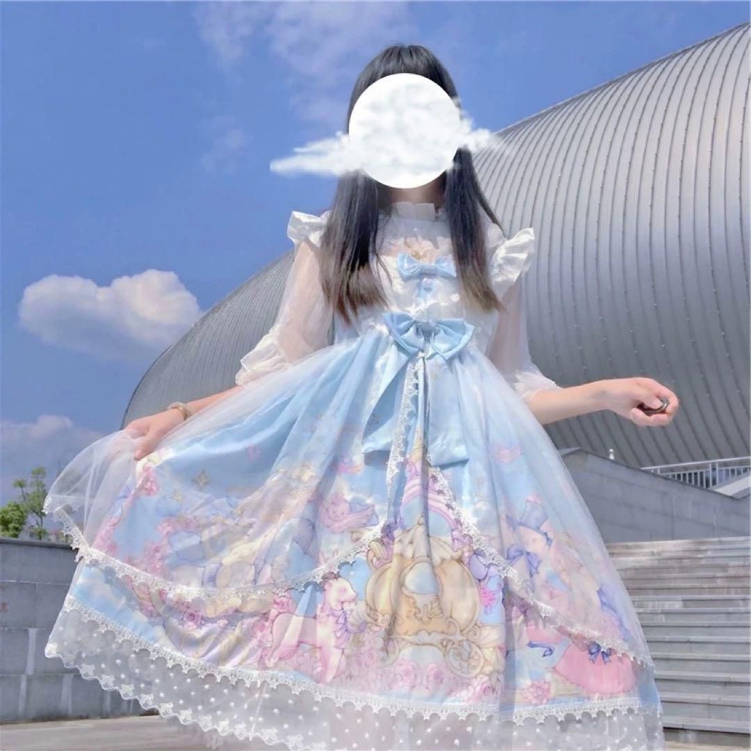 ♥ お出かけに♪パステルロリータワンピース