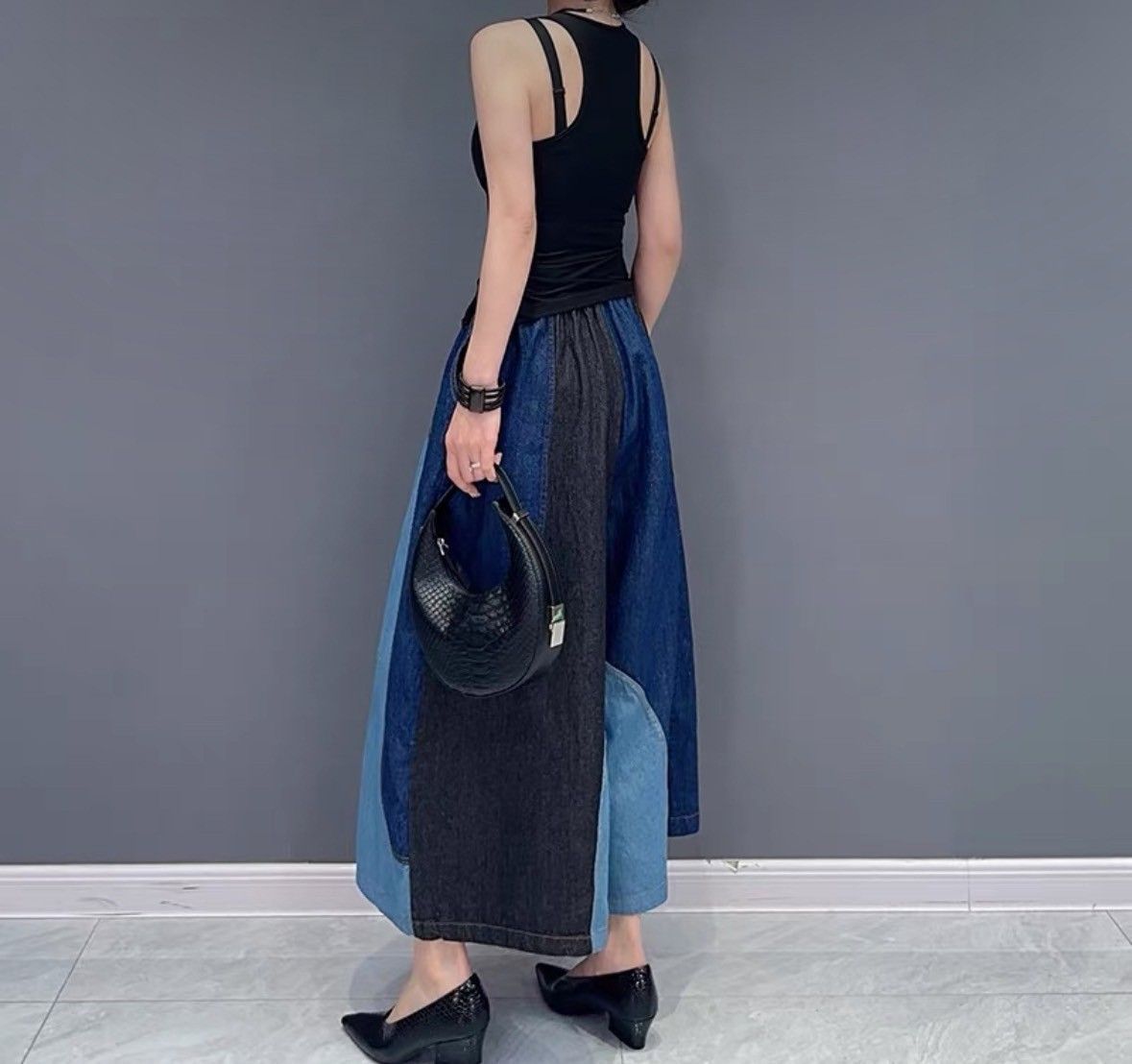 セール】Q.anos/リラックススーパーワイド（デニムパンツ）｜COLLAGE