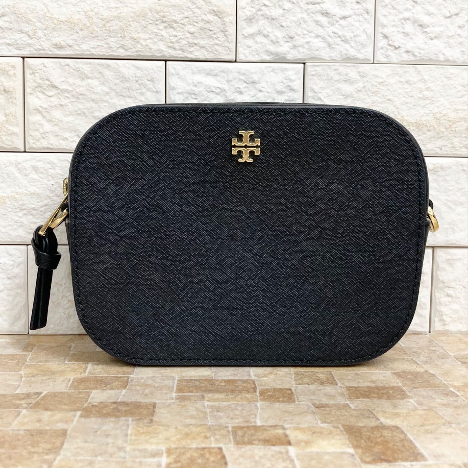 美品】TORY BURCH エマーソン カメラバッグ ポーチ カーフレザー