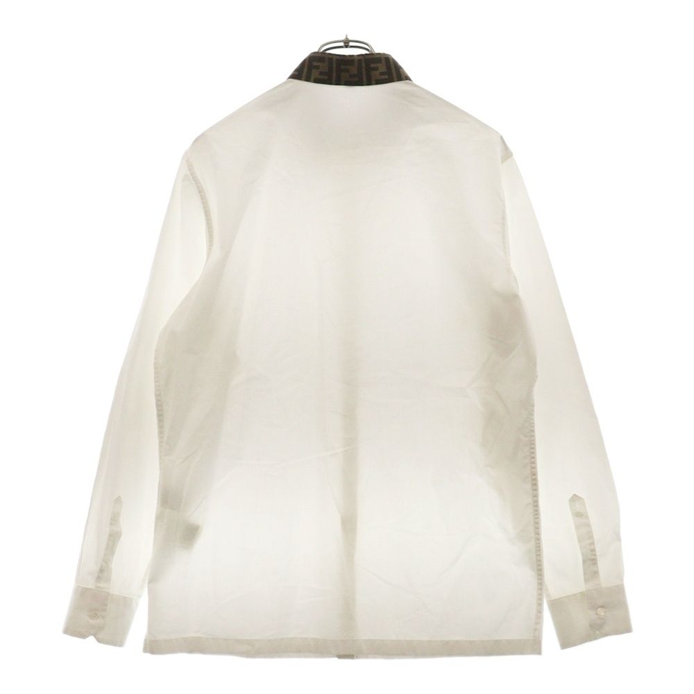 FENDI (フェンディ) ズッカ柄 FF コットン長袖シャツ FS0751 A4S6  