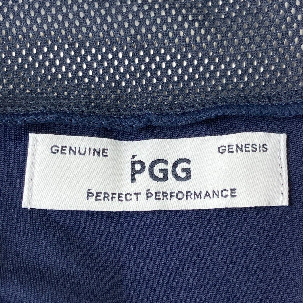 PGG フード付きメッシュポンチョ ネイビー サイズ：FR PGG PEARLY GATES パーリーゲイツ フード付き 涼感