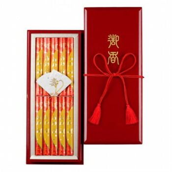 日本香堂 高砂 慶 塗箱短寸10入 65094