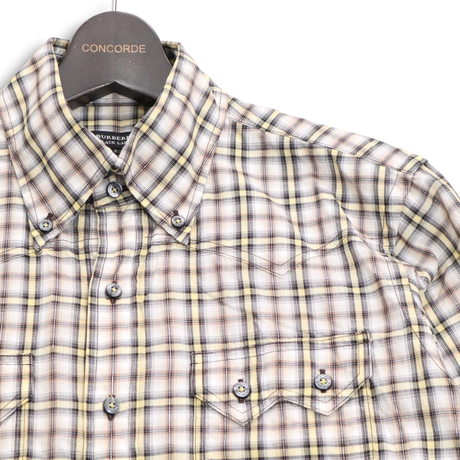 Burberry Black Label チェック柄 ネクタイ Burberry Black Label(バーバリーブラックレーベル) ネクタイ  メンズ - ライトパープル× BURBERRY BLACK LABEL グレー チェックネクタイ