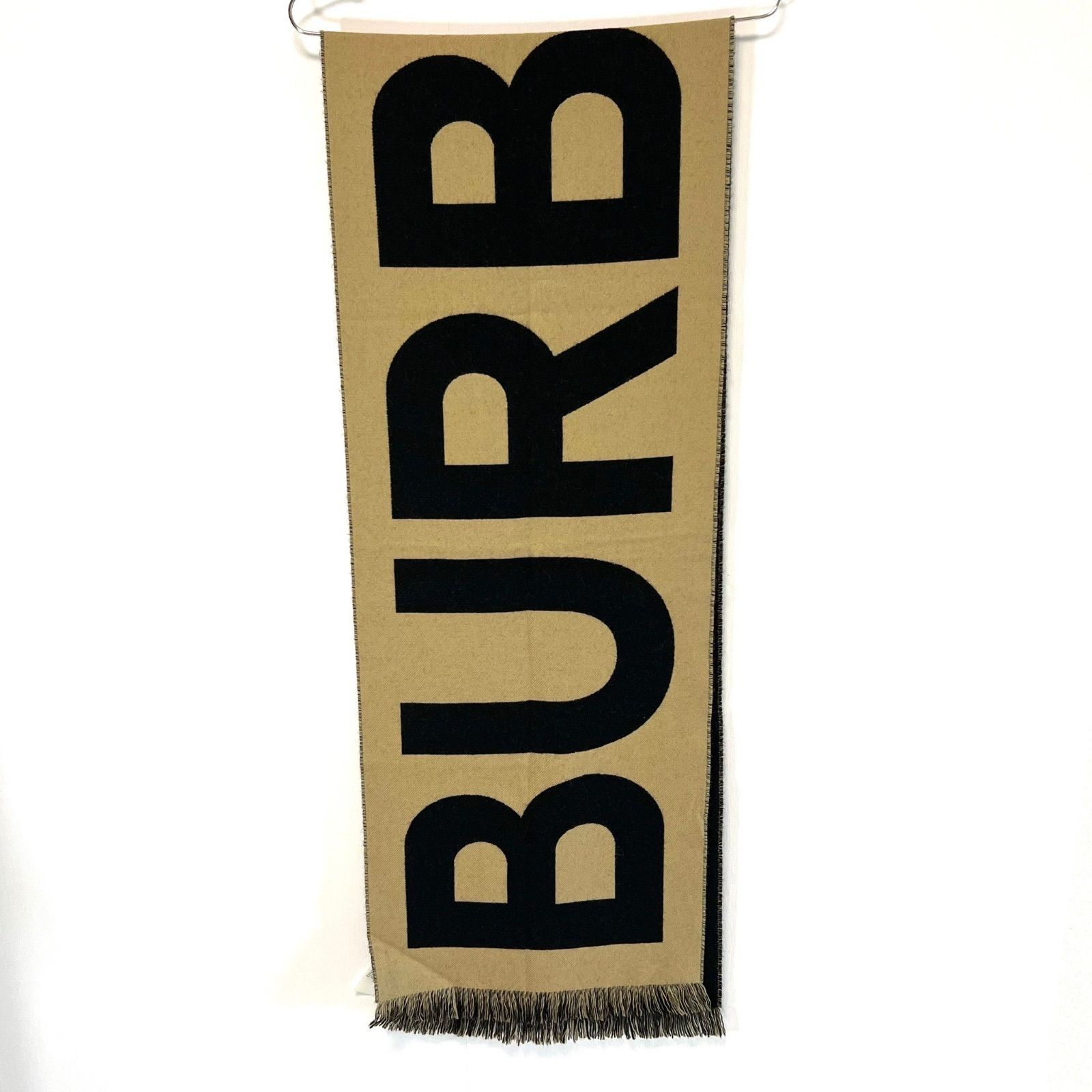 BURBERRY バーバリー ジャガードスカーフ マフラー ロゴ ウール