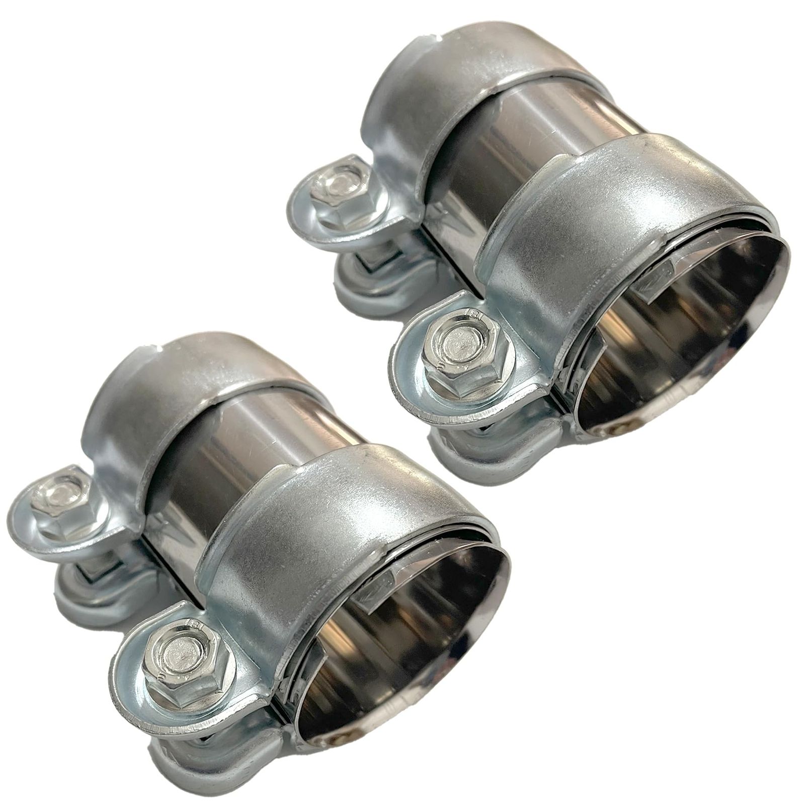 のー モデルノ ラ テール マフラーバンド 2個 バイクパーツ ステンレス 汎用