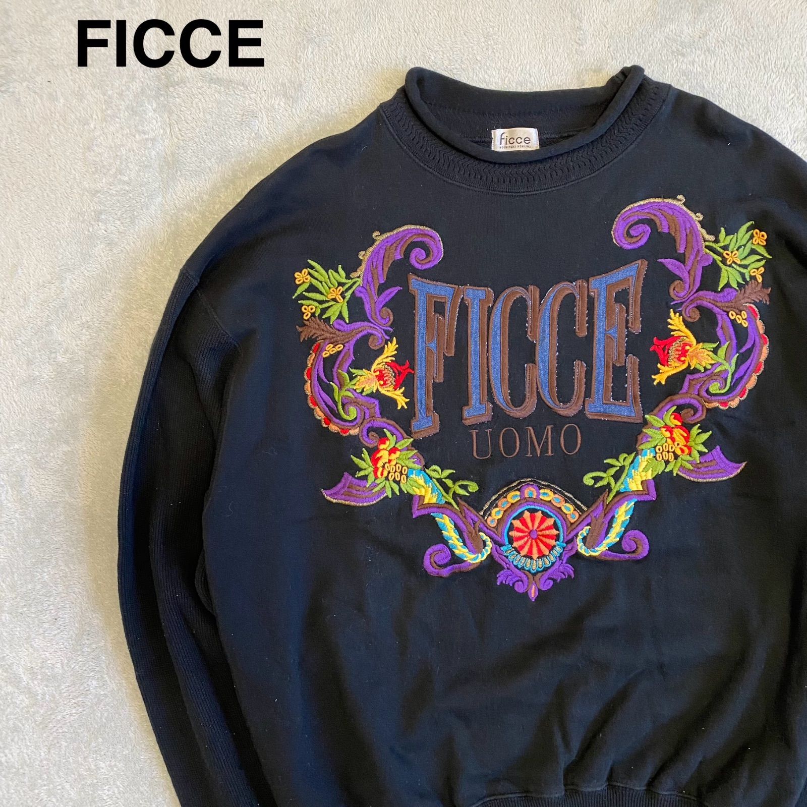 #591159 ヨシユキコニシ YK フィッチェ FICCE UOMO 絵柄 長袖シャツ ブラウス クリックポスト可