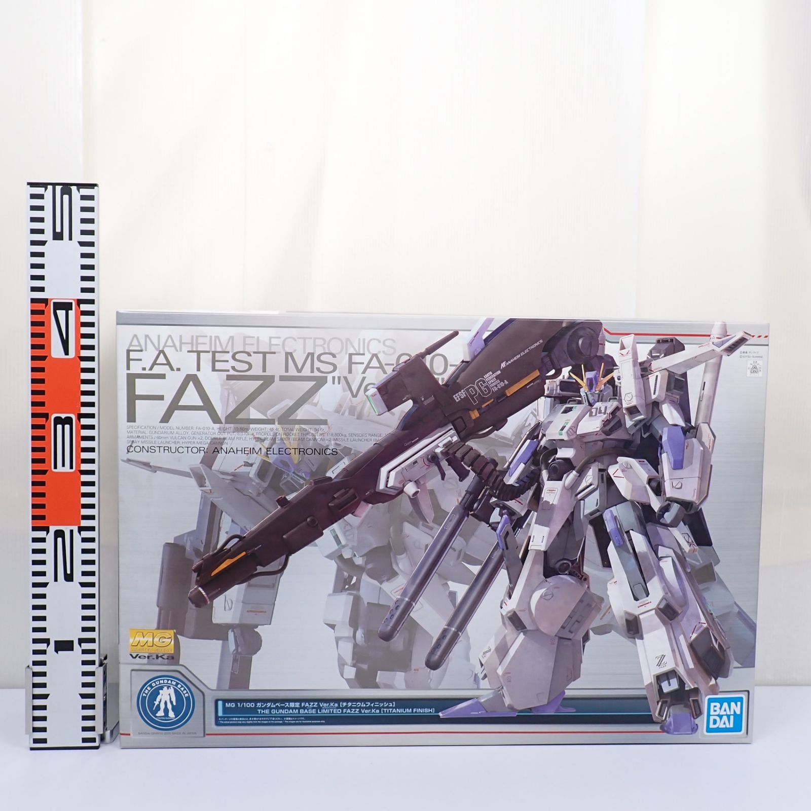 未組立 1/100 MG FAZZ Ver.Ka チタニウムフィニッシュ FA-010A ガンダム・センチネル ガンダムベース限定 バンダイ -  メルカリ