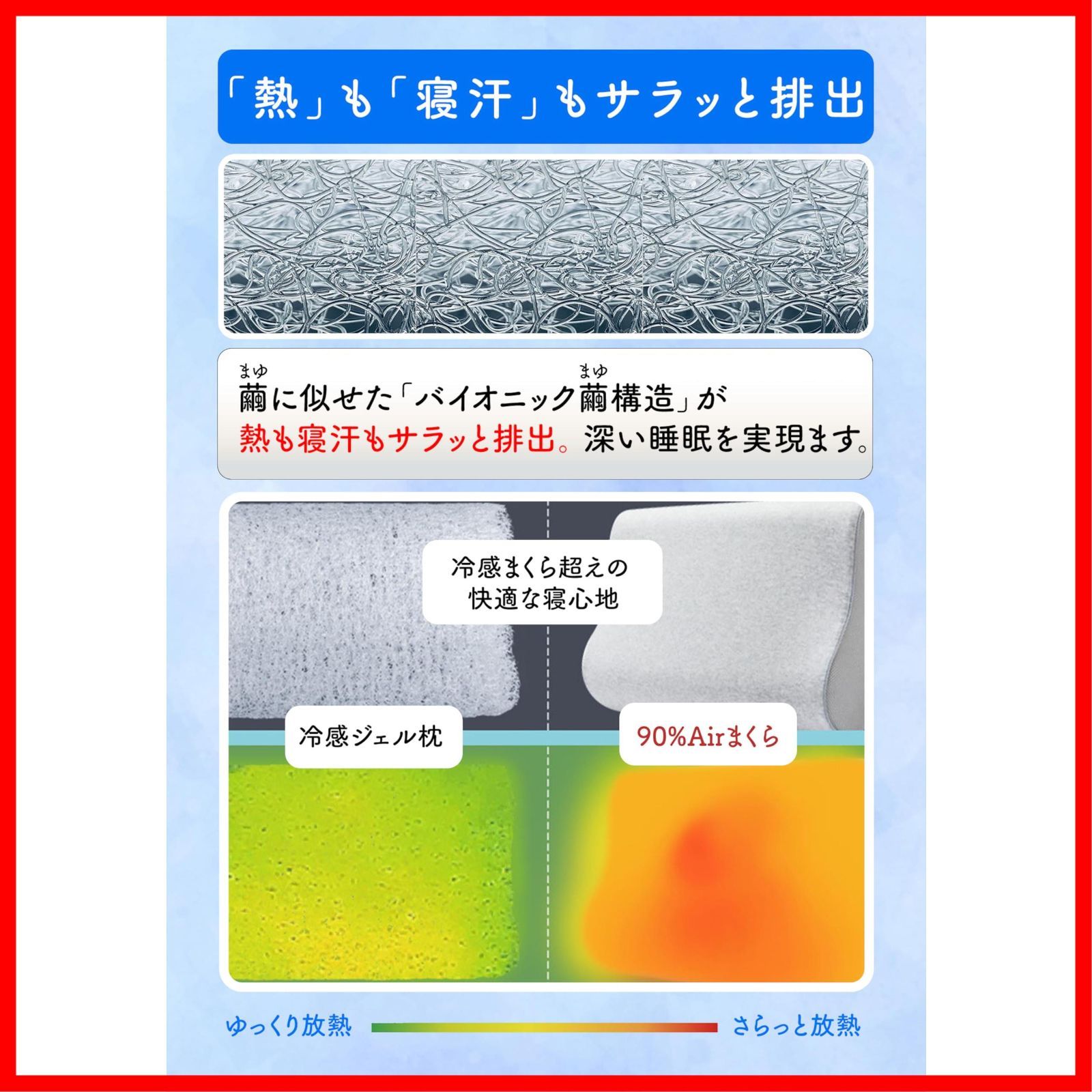 特価セール】横向き（グレー） 仰向け 洗える枕 高さ調節 ストレート