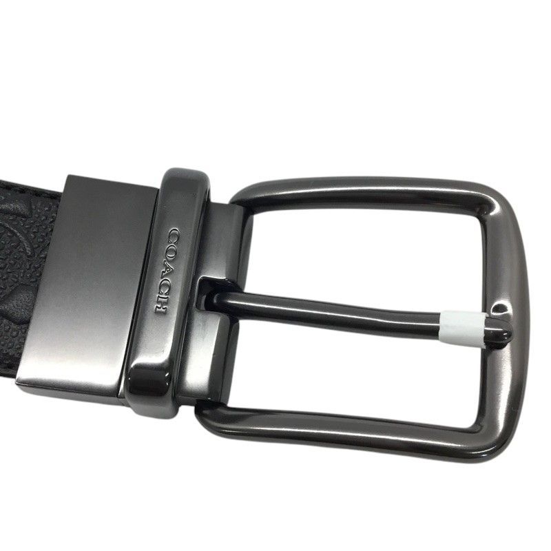 COACH コーチメンズ ベルト 新品 リバーシブル シグネチャー