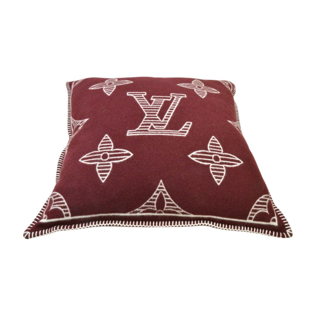 ルイヴィトン LOUIS VUITTON クッション モノグラム シャドウ ウール