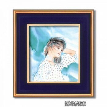 おおた慶文額入り色紙 おおた慶文色紙額(小) 愛のかたち 黒金フレーム 20259 - メルカリ