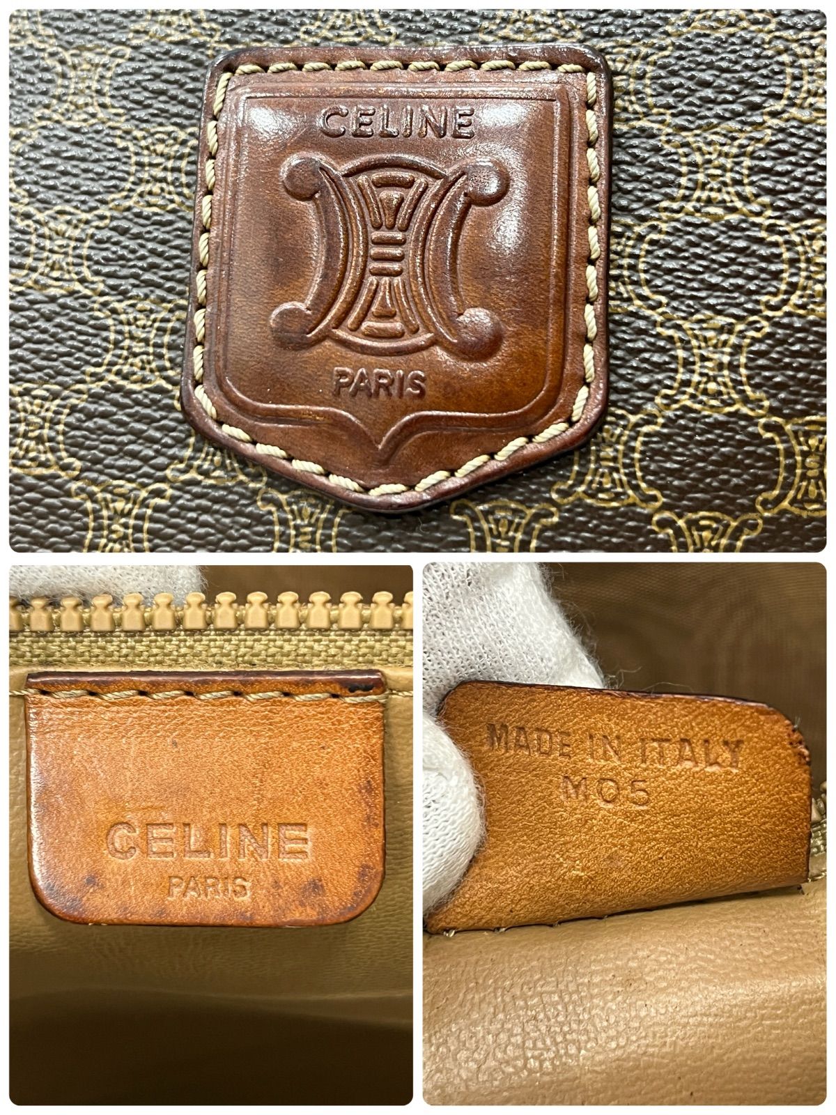 [美品] CELINE オールドセリーヌ セカンドバッグ マカダム柄 CELINE オールドセリーヌ マカダム柄 クラッチバッグ セカンドバッグ