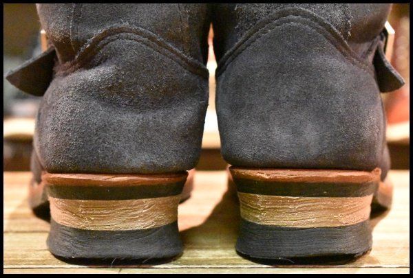 レッドウィング 8254 ネイビー スエード エンジニア スチールトゥ ビームス 9D 美品 BEAMS別注 11年】レッドウィング 8254 ネイビー スエード