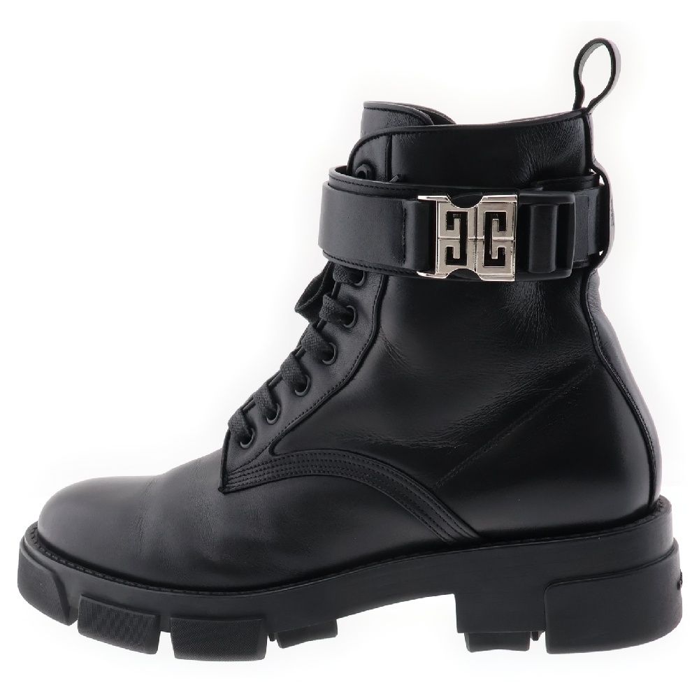 GIVENCHY (ジバンシィ) Terra Boots 4Gテラ レザーアンクルブーツ ハイカットシューズ ブラック BH603FH14A 001