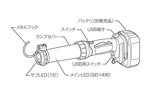 現代的な マキタ 充電式LEDワークライト 14.4V|18Vバッテリ用ML807 バッテリ別売 ブラック 品質保証 ！