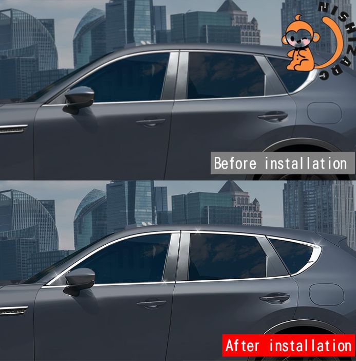 マツダ CX-60 2025 年モデル 用 ステンレス製ウィンドウモール MAZDA ウィンドウ外装デコレーションモール FFCRYSTALESIA_COM