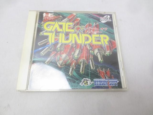 ゲーム NEC PCエンジン ソフト ゲート オブ サンダー 取扱説明書 ハガキ付き