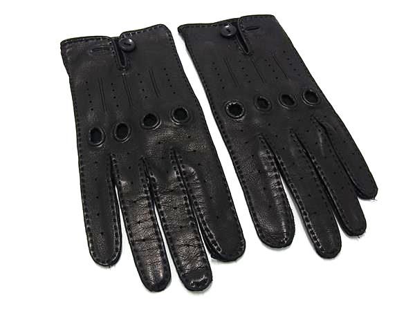 □美品□ HERMES エルメス ラムスキン 手袋 グローブ 防寒具 表記