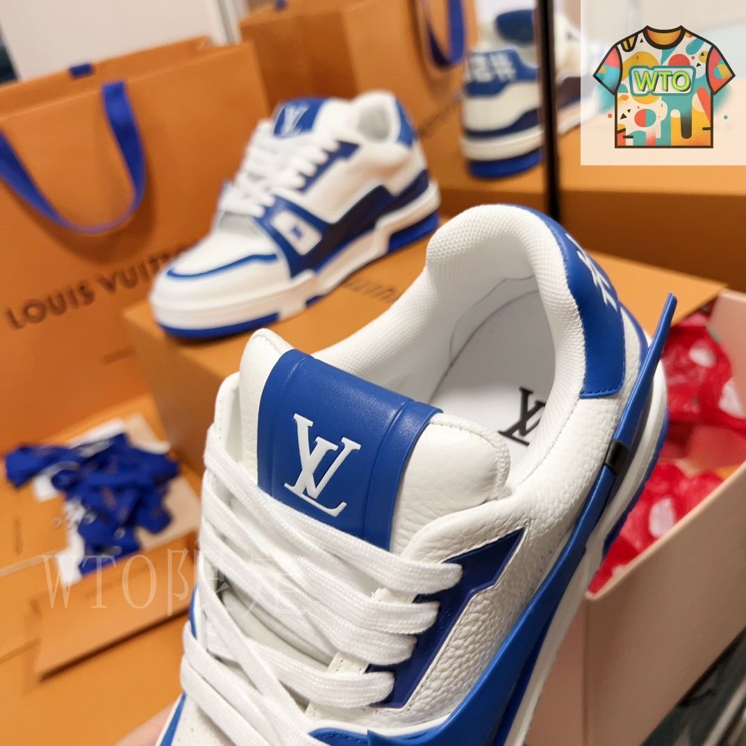カジュアルスタイル♪【Louis Vuitton】スニーカー Louis Vuitton LV Trainer スニーカー カジュアルシューズ36-2