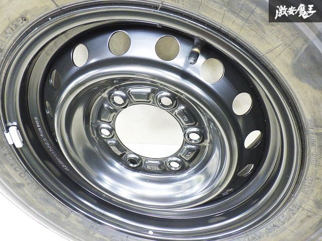 ◆新車外し◆ タイヤ トヨタ純正 200系 ハイエース 15インチ 6J 35 6穴 PCD139.7 鉄チン スチールホイール 195|80R15 1本