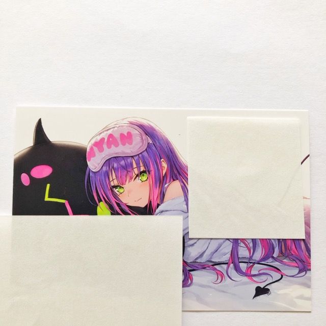 ホロライブ 常闇トワ 誕生日記念2021直筆メッセージ&箔押し複製サイン