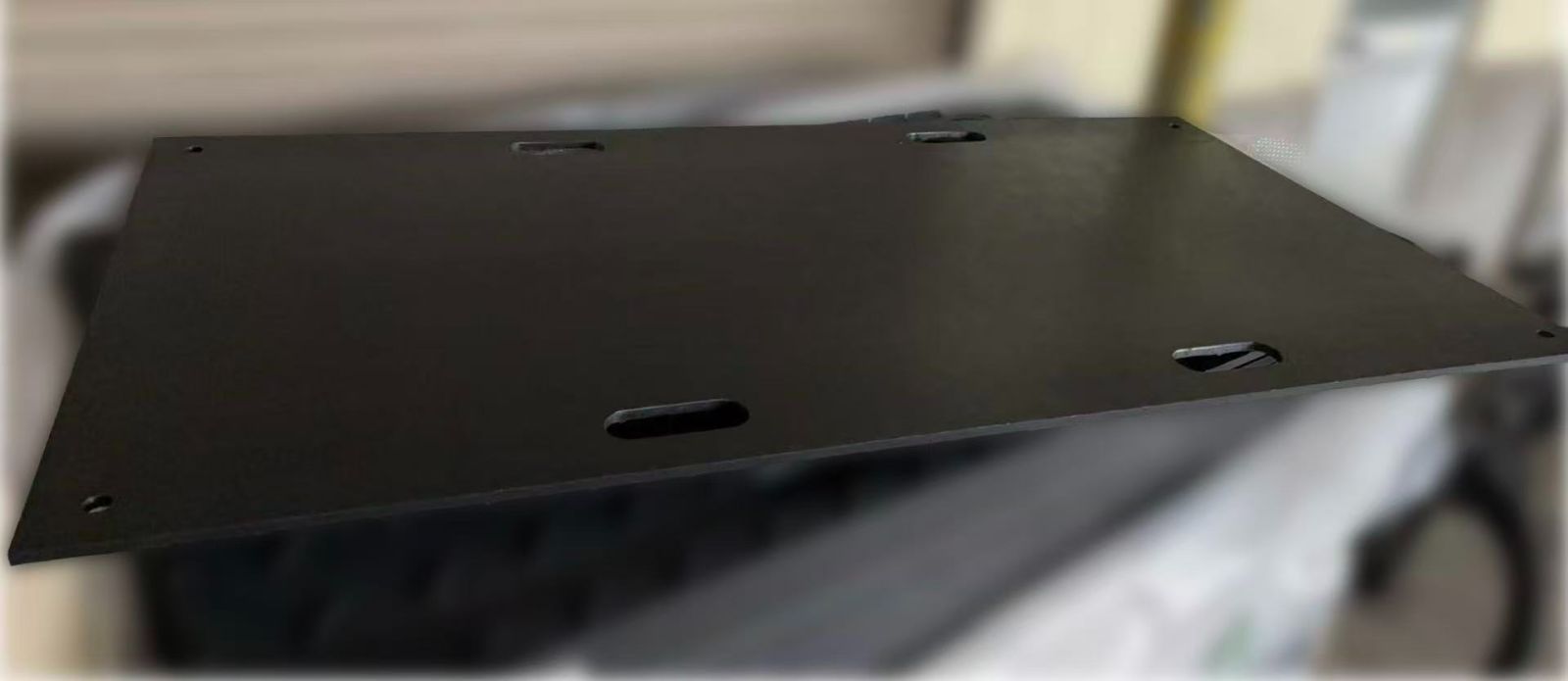 配送 10枚 樹脂製敷板 910mm×1820mm×18.7mm 片面リブ 樹脂 敷板 プラ敷 工事 駐車場 軽量 黒