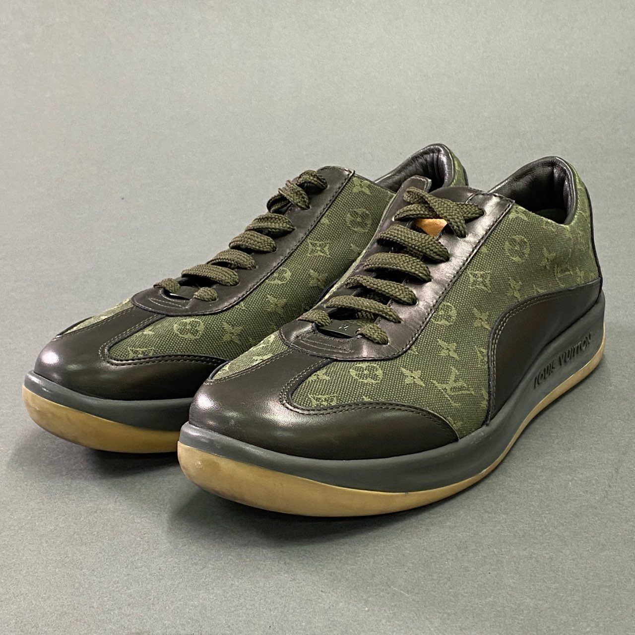 6a9 LOUIS VUITTON ルイヴィトン LV モノグラム レザーキャンバス 