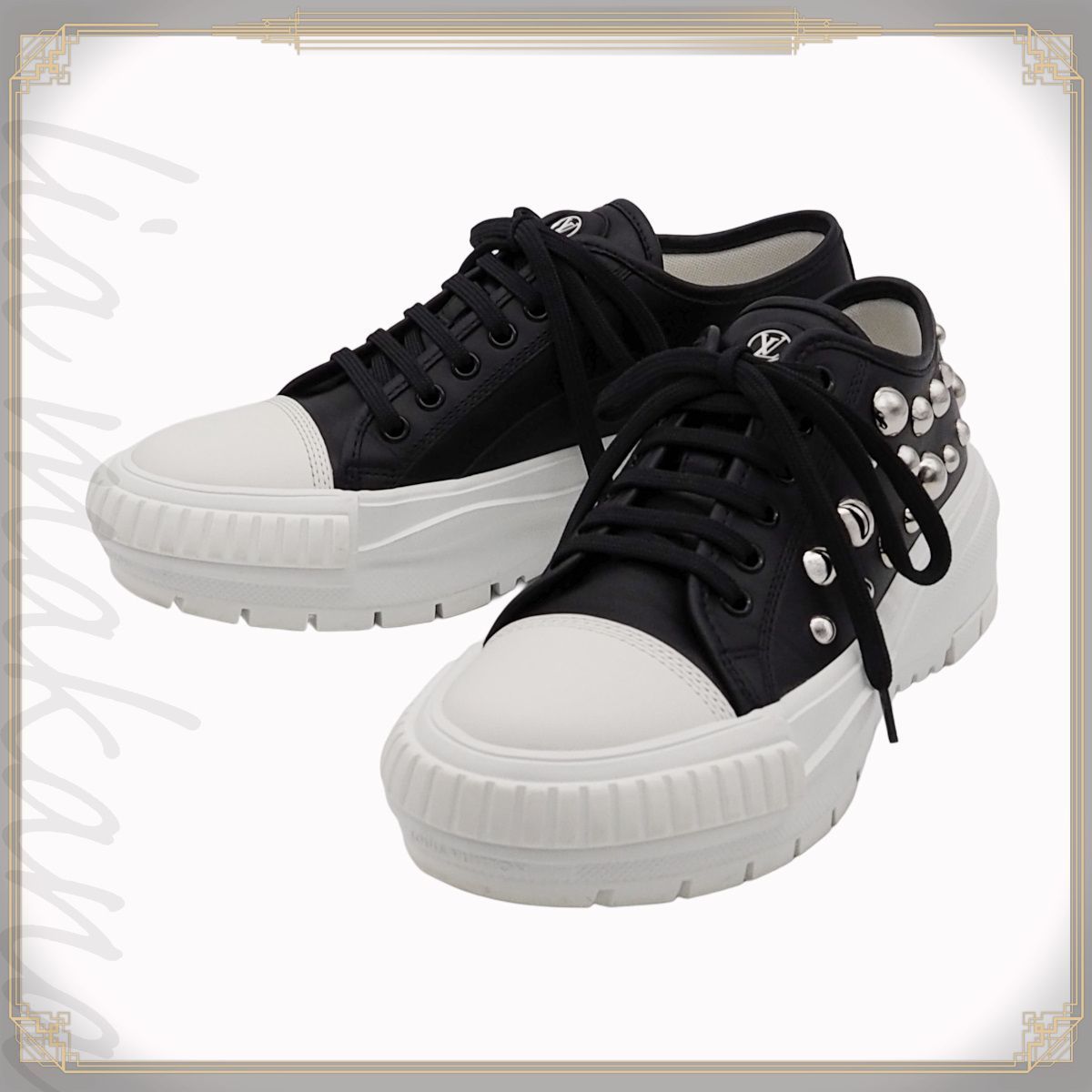 中古】LOUIS VUITTON ルイ ヴィトン LV×YK LV スクァッド・ライン 