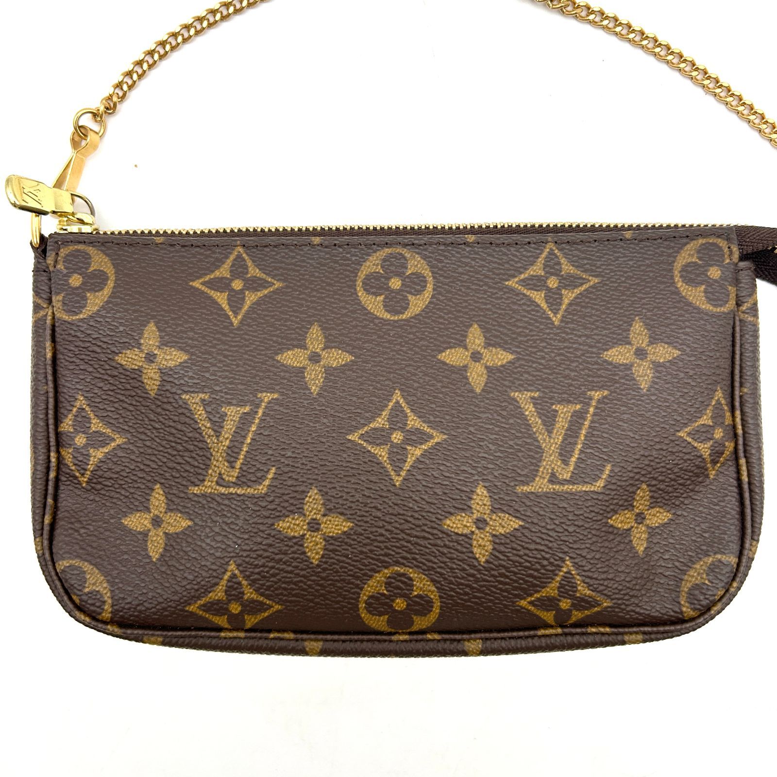 Louis Vuitton モノグラム ポーチ アクセソワール 規格外チェーン ルイヴィトン アクセソワール アクセサリーポーチ モノグラム
