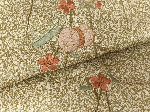 平和屋着物○金彩友禅作家 金彩の魔術師 堀省平 金煌織 訪問着 刺繍 花