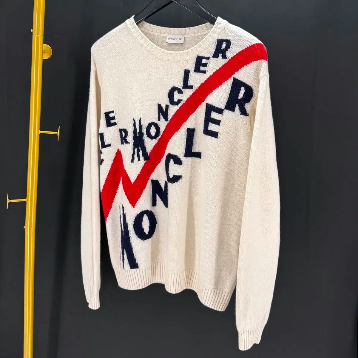 M サイズ MONCLER モンクレール ロゴ 長袖 ニット セーター セーター