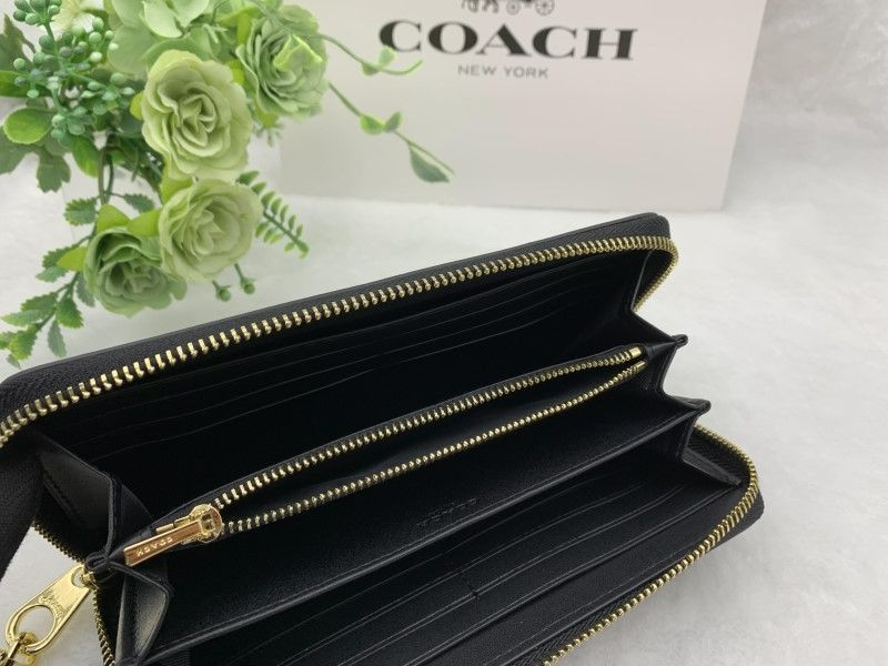 コーチ 長財布 COACH 財布 プレゼント シグネチャー ロング ジップ ...