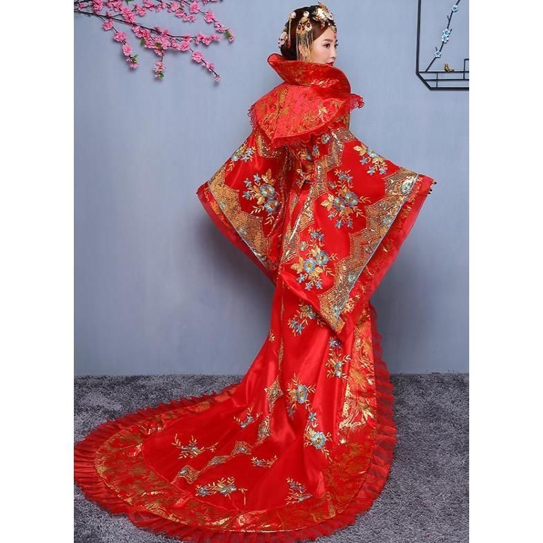 漢唐時代中国風ウエディングドレス 中国古代宮廷衣装