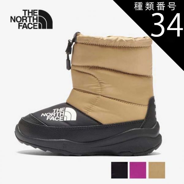 種類34：(OK)Oピンク×TNFブラック/20cm THE NORTH FACE ザ・ノース・フェイス  NFJ52288 K NUPTSE BOOTIE VII/キッズ/保温／ザ・ノース・フェイス [231027]