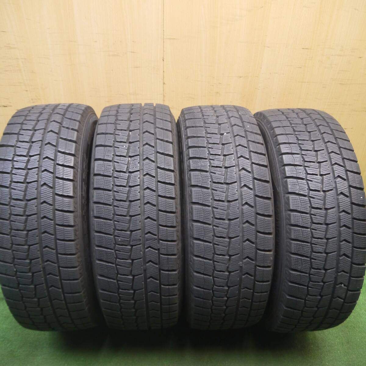 バリ溝 ダンロップ ウインターマックス02 WM02 205/60R16 ホイールセット ノア/ヴォクシーに 売切!! バリ溝！キレイ！9.5分☆スタッドレス 215&frasl;60R16 ダンロップ
