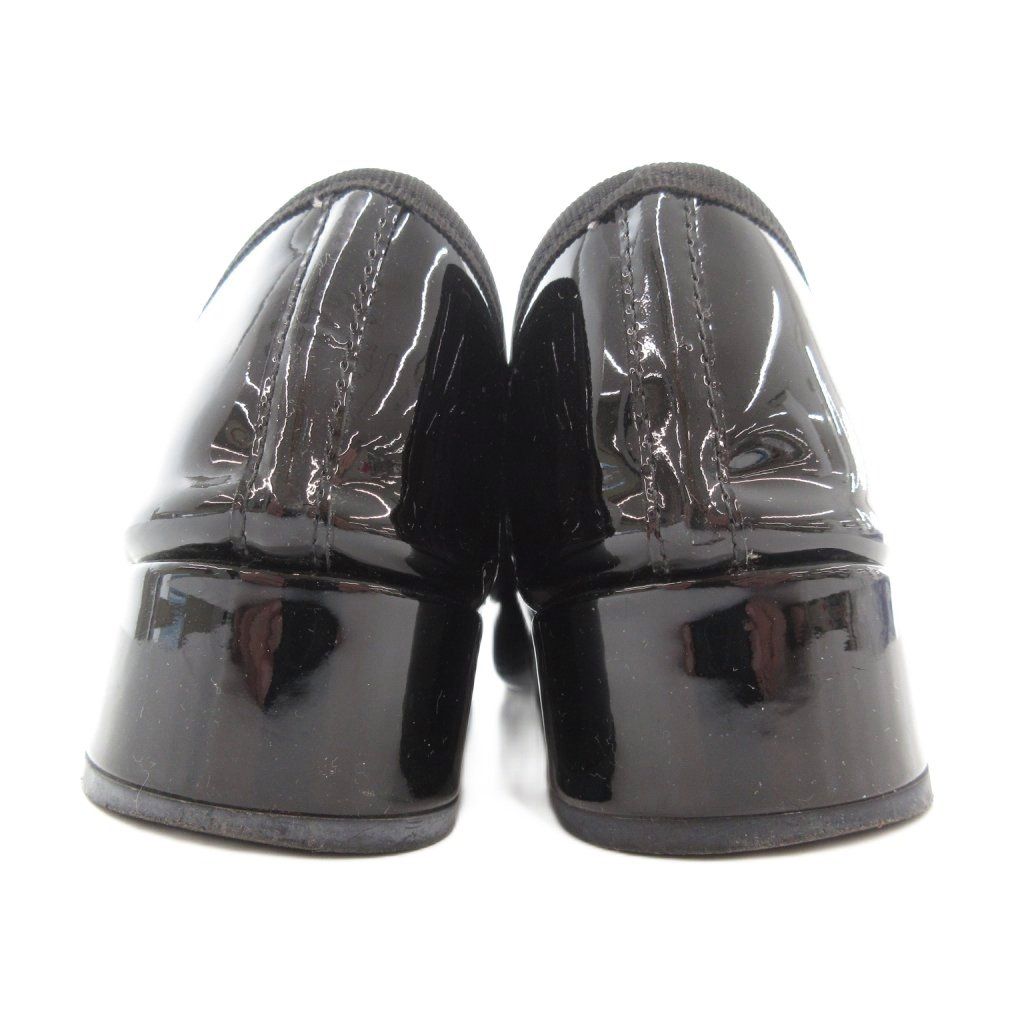 レペット Repetto パンプス シューズ エナメル ローヒール 38 黒