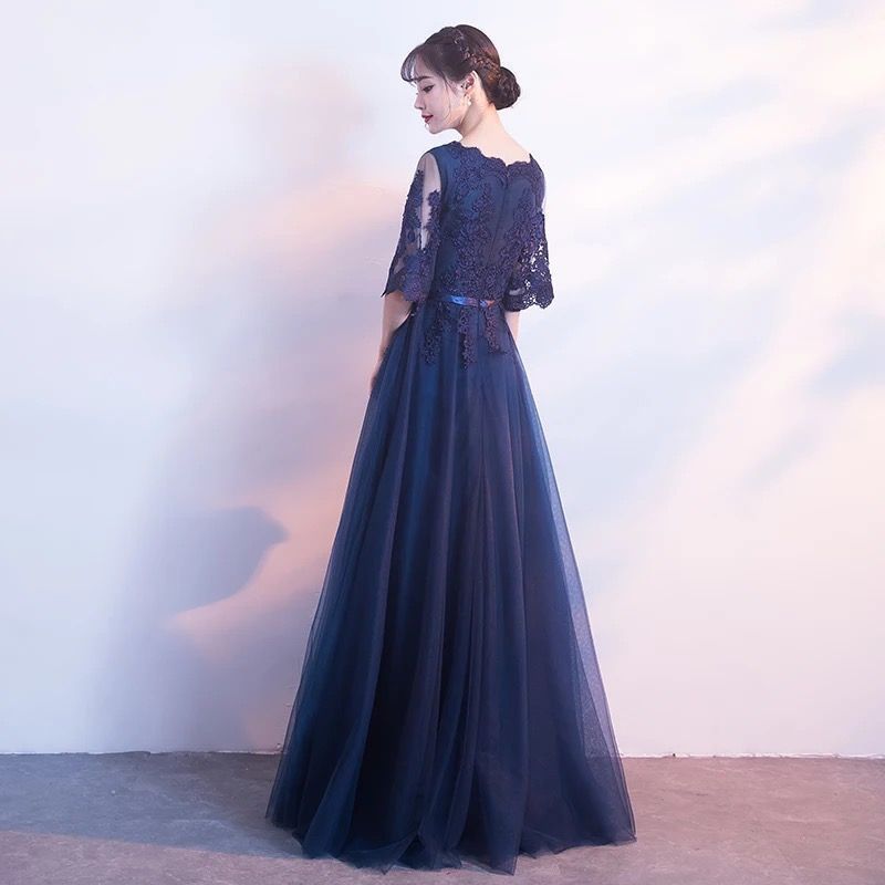 ミニドレス 前短後長ドレス