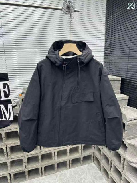 メンズ  服  シンプル ファッション オシャレ 大人 かっこいい 大きいサイズ ストリート 紳士服  防風 ジャケット 春 カジュアル 無地 ダブル ジッパー フード 