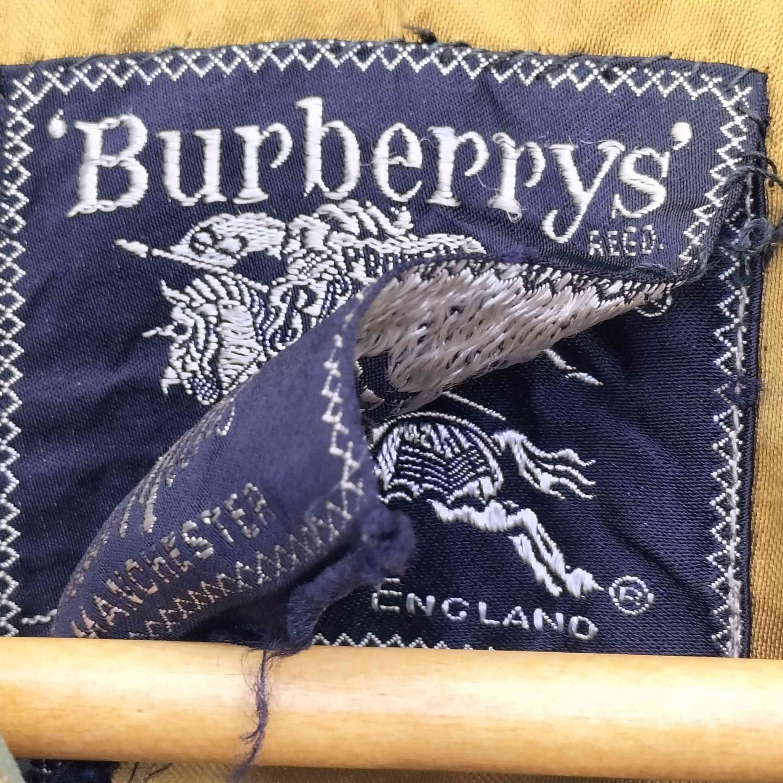 Vintage Burberry's バーバリー ステンカラーコート 玉虫 レア 古着 ～50年代 バーバリー Burberrys 玉虫カラー 一枚袖 ステン