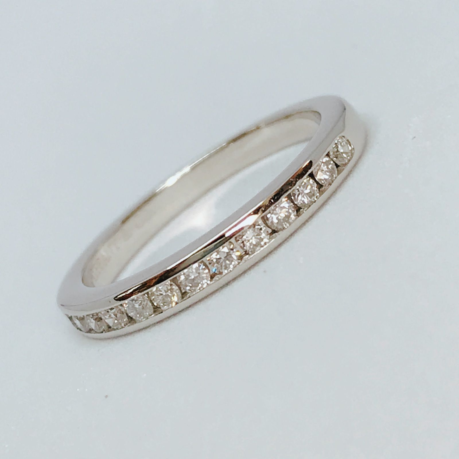 ティファニー8号 ハーフエタニティリング 90新 vg cond. ダイヤ