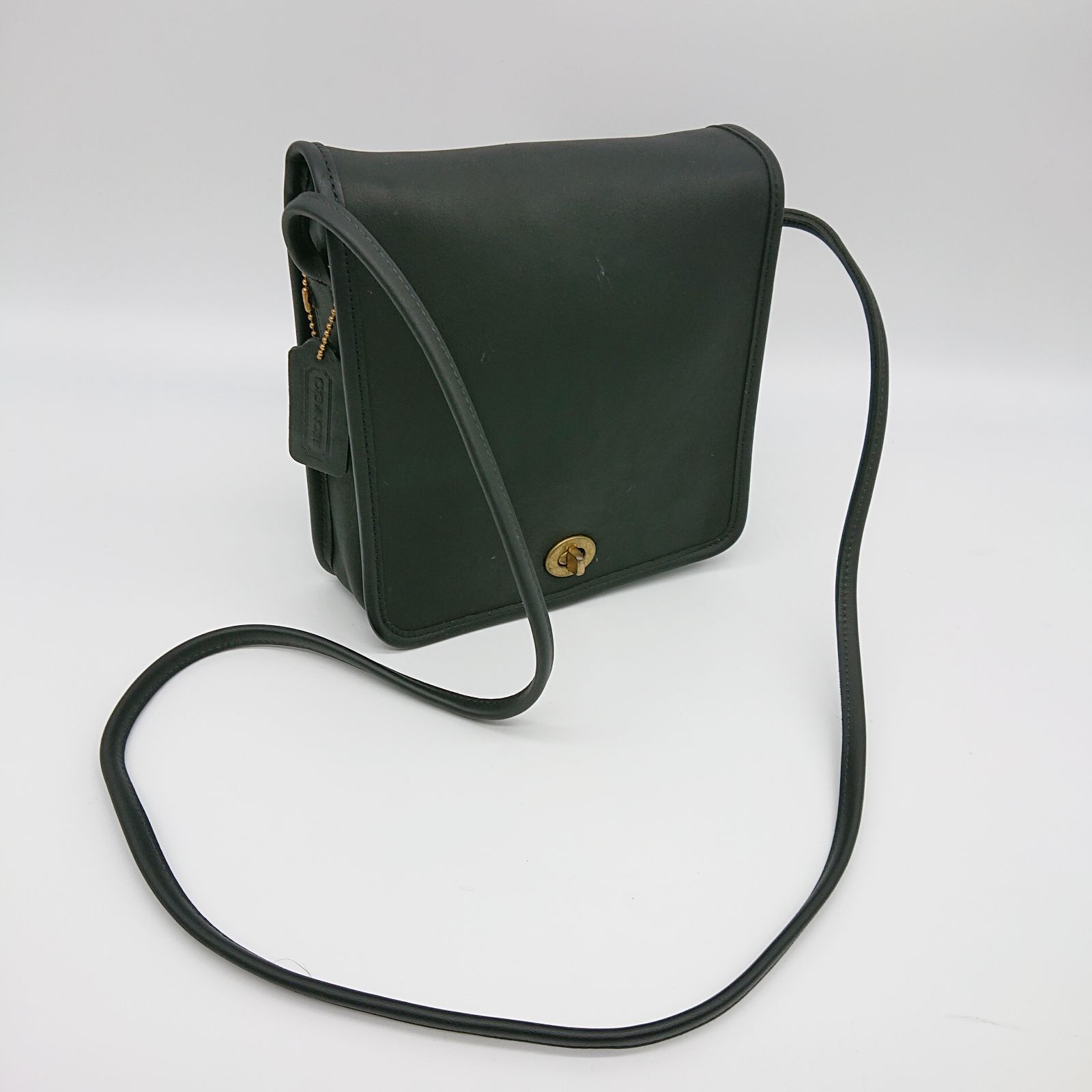 OLD COACH オールドコーチ ショルダー バッグ ブラック レザー