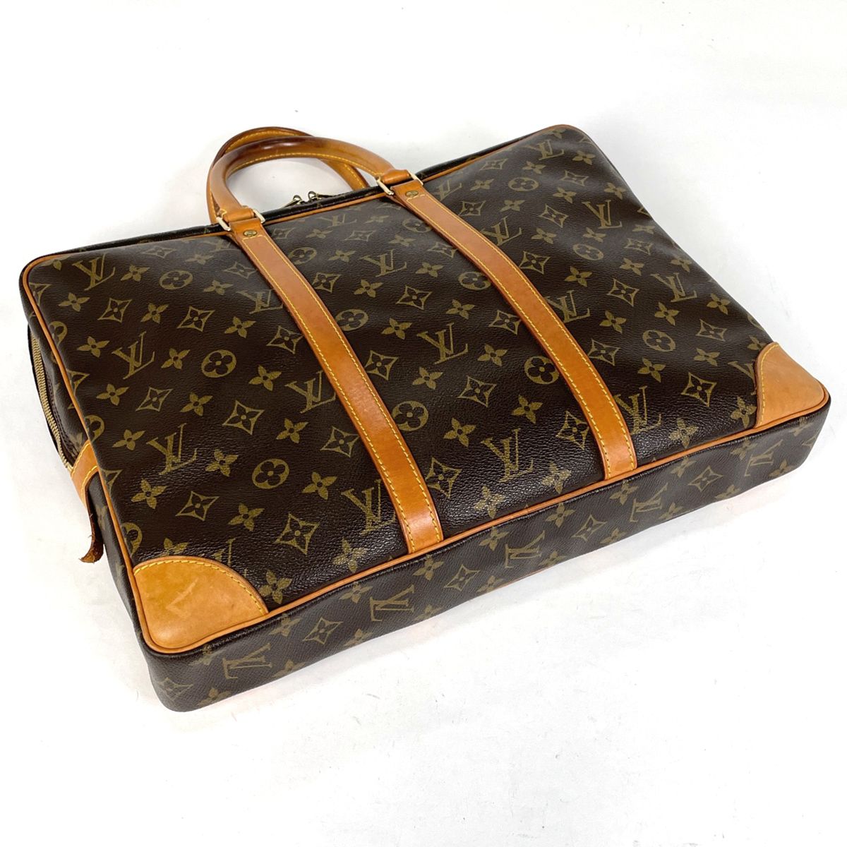 ルイ ヴィトン Louis Vuitton ポルトドキュマン ヴォワヤージュ ハンドバッグ 旅行 ビジネスバッグ モノグラム ブラウン M53361 メンズ