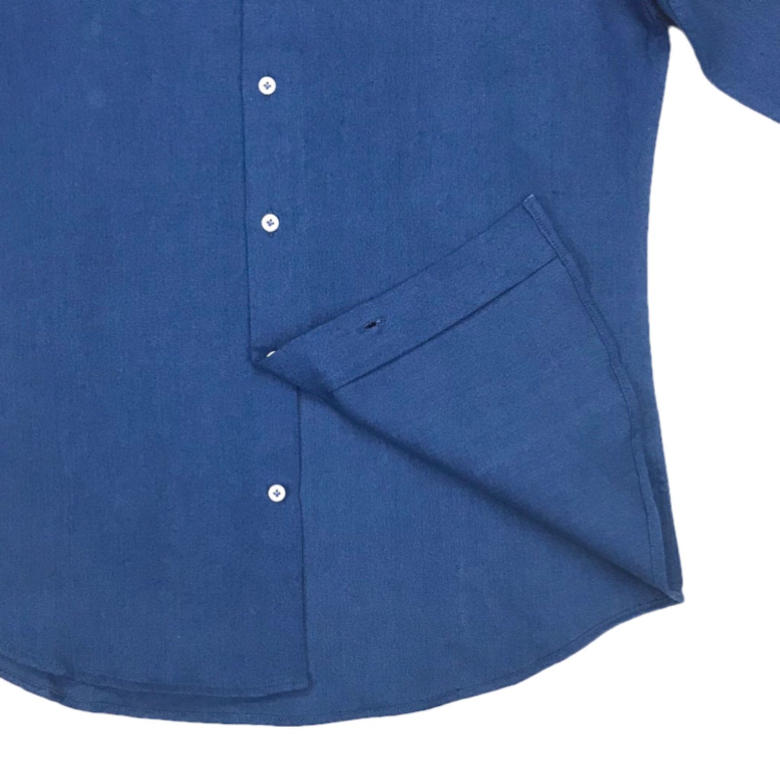 【新品★未使用】ロイヤルブルー オックスフォードクロス ホリゾンタルカラーシャツ