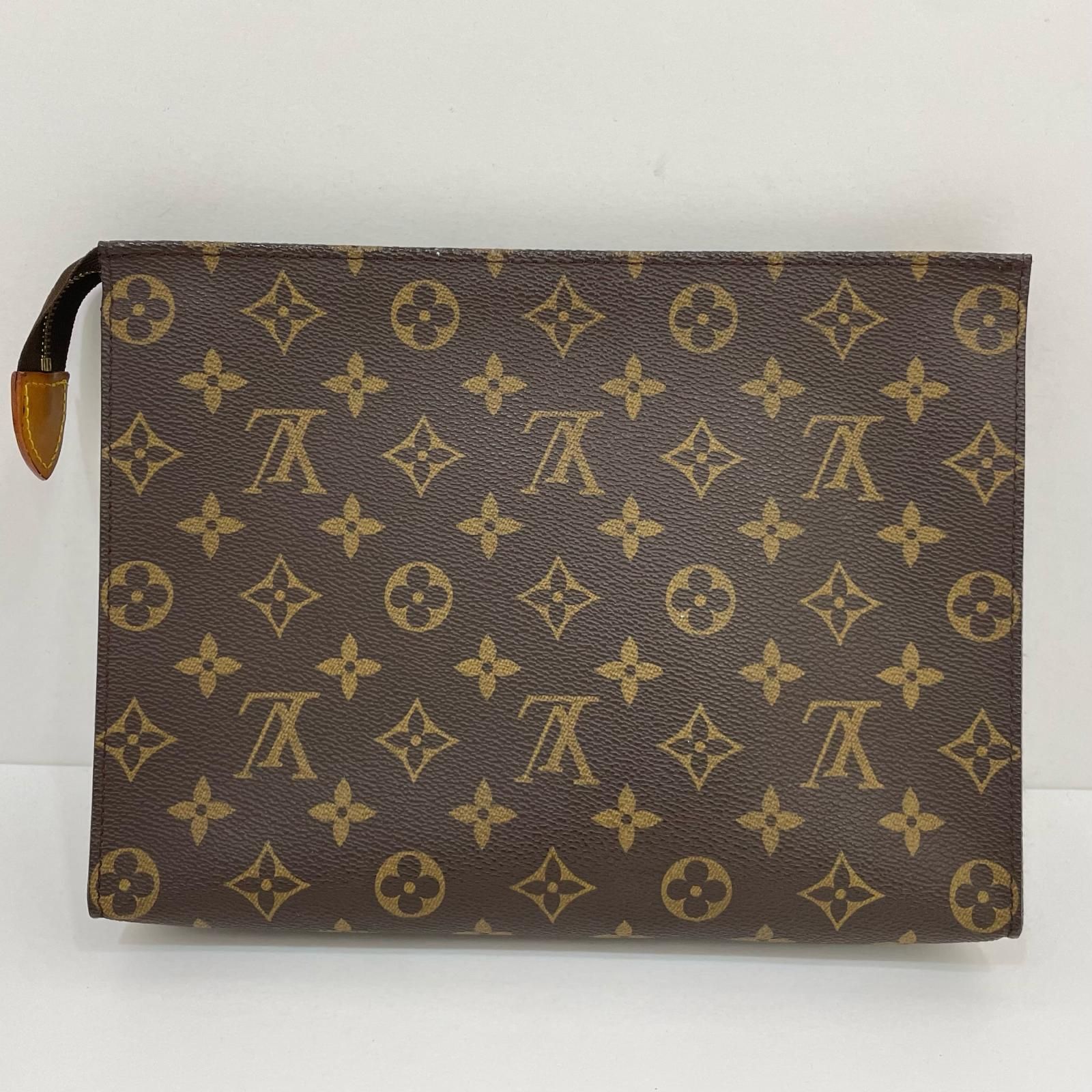 LOUIS VUITTON ルイ ヴィトン ポッシュ トワレット26 モノグラム クラッチバッグ M47542 ブラウン 尾張小牧店