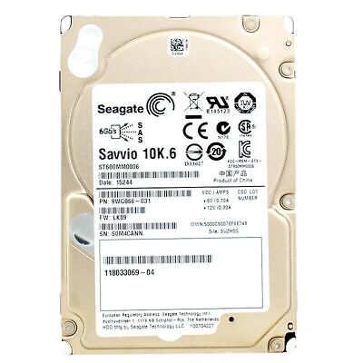 Hard Drive Seagate 600GB 64MB Cache 10，000RPM SAS 2.5'' Inch ST600MM0006